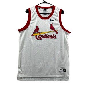 Louisville Cardinals Medium Tank Jersey  BSBL White New
